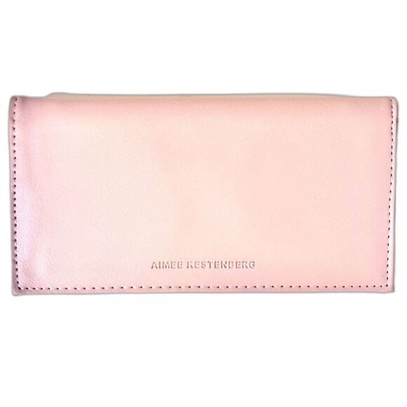 Aimee Kestenberg Marietta Flat Wallet – Blush Pink Vegan‎ Leather NWOT - Picture 1 of 6